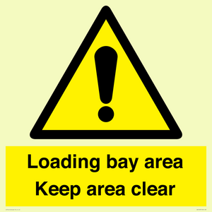 Loading bay area Keep area clear